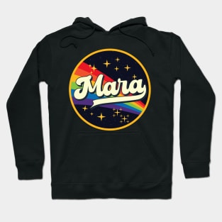 Mara // Rainbow In Space Vintage Style Hoodie